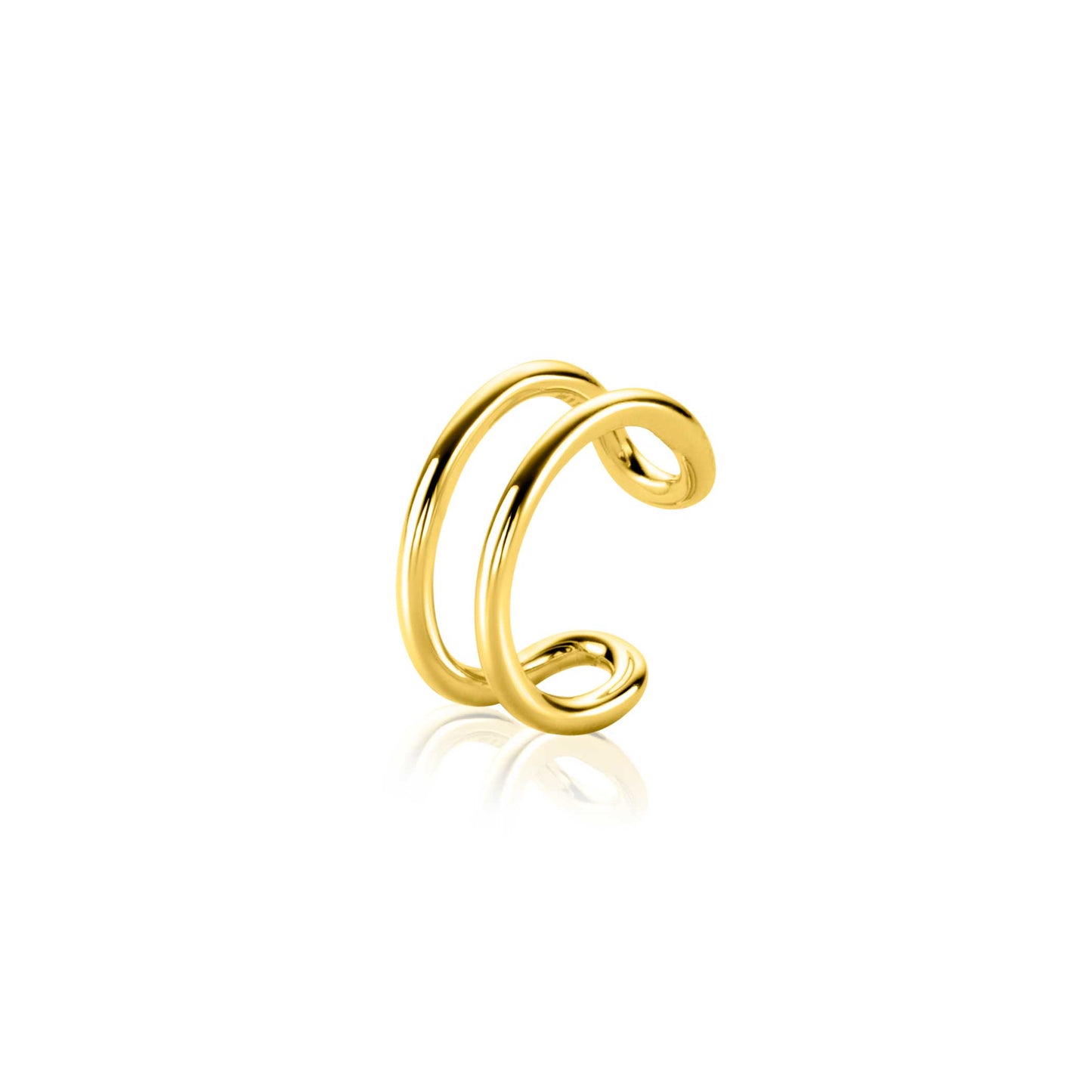 gold plated ear cuff multi-look dubbele buis