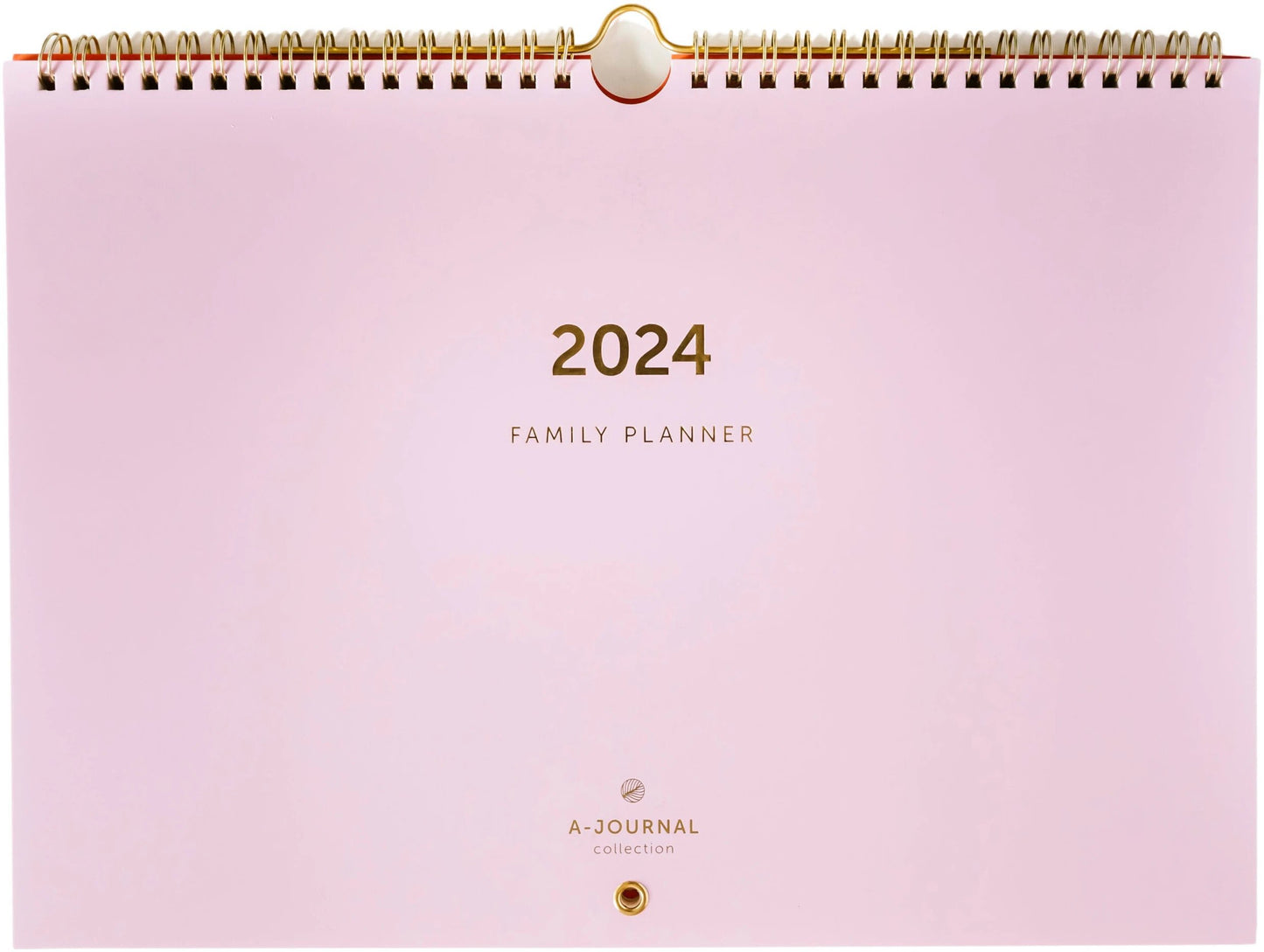 a-journal familieplanner 2024 a4 lila stijlvolle lila gezinskalender