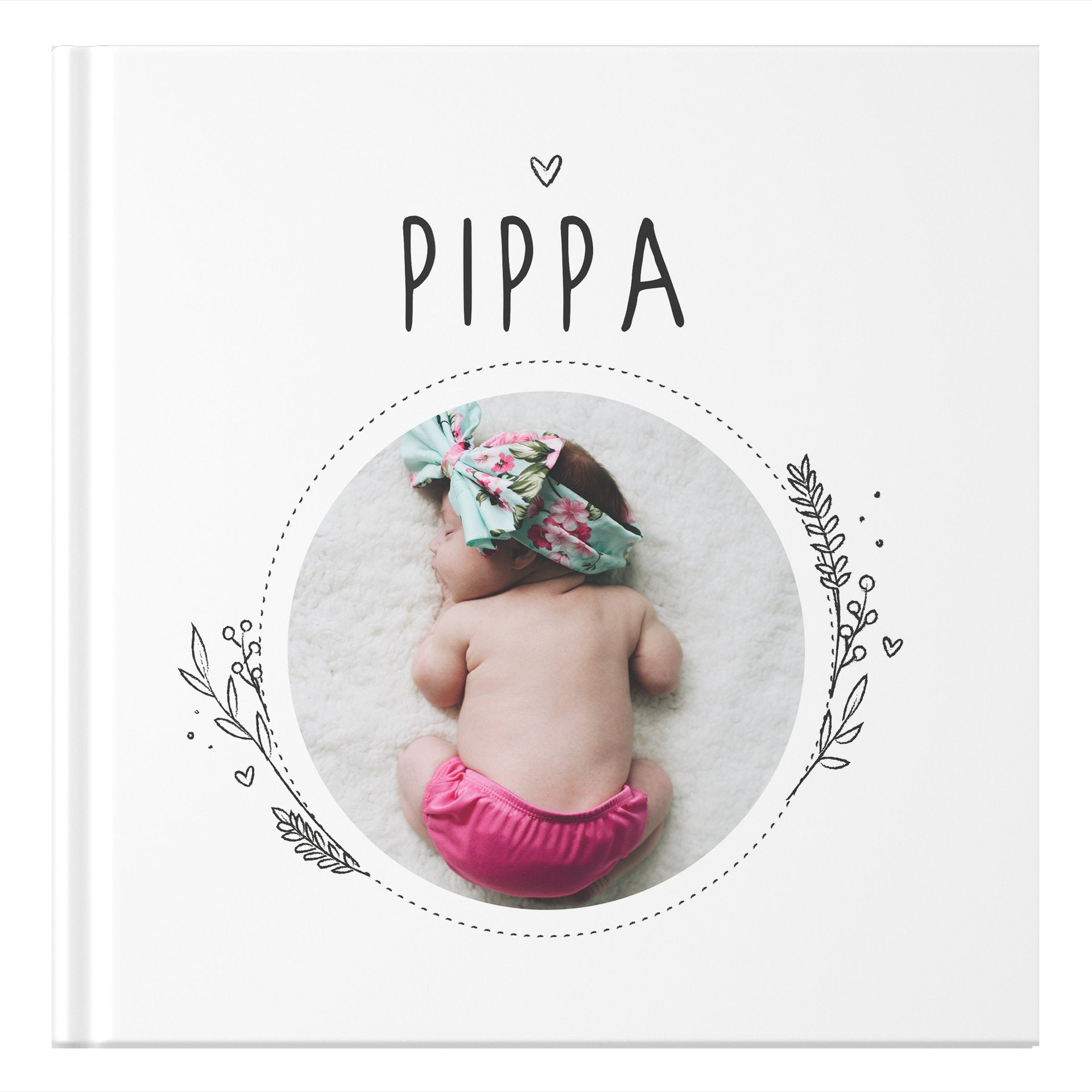 ontwerp je eigen babyboek - floral baby