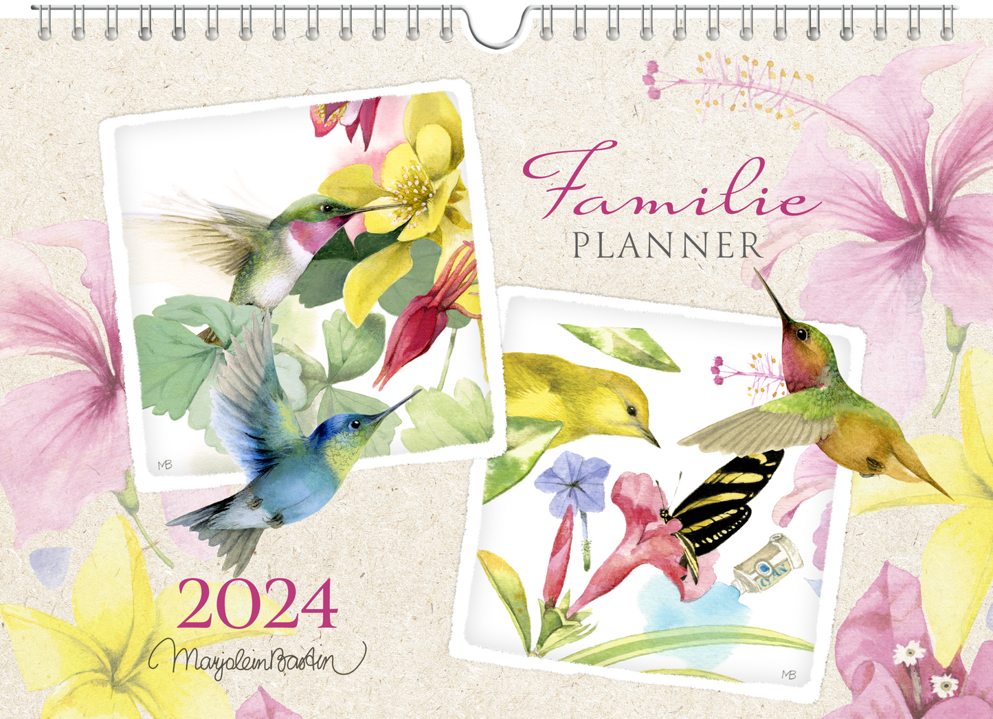 marjolein bastin familie kalender 2024 natuur familieplanner