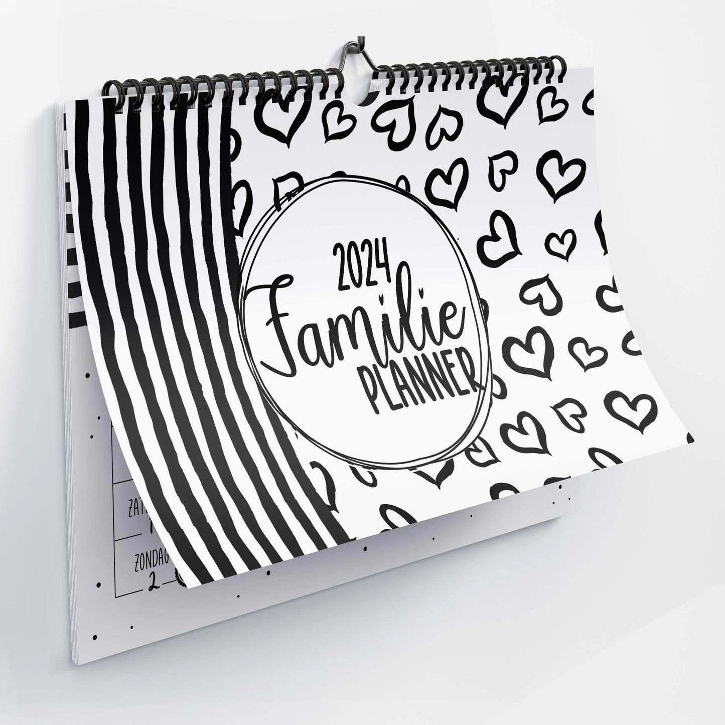 sillibeads familieplanner 2024 a4 kleurrijke a4 gezinskalender